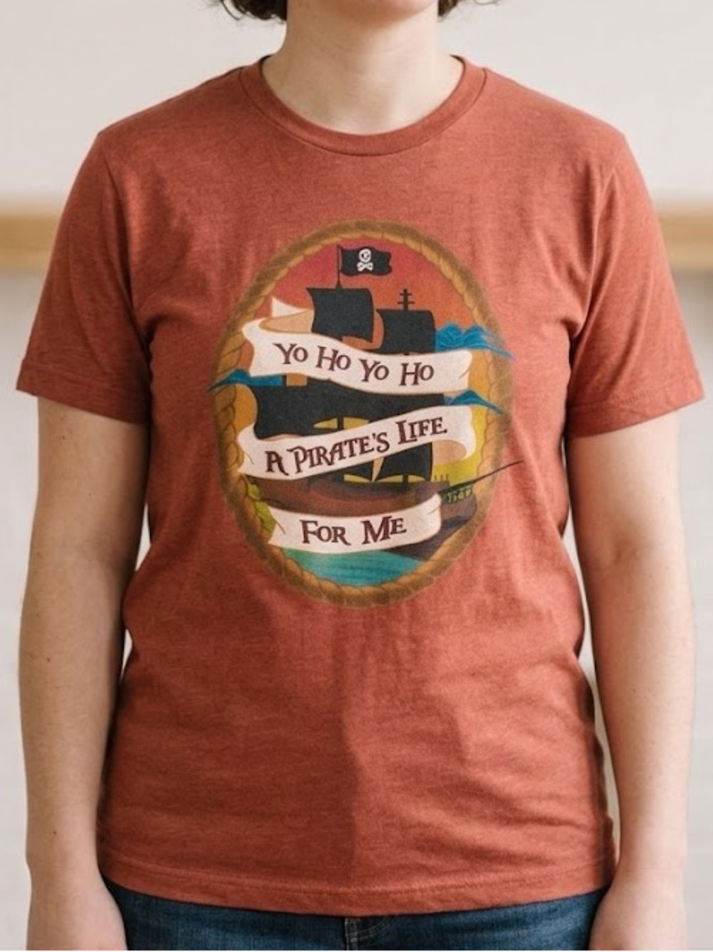 Bella + Canvas A Pirate's Life Graphic Tee Short Sleeve Shirt